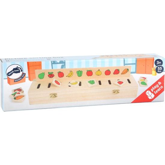 small foot Dřevěná motorická vkládačka třídění