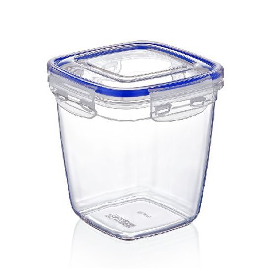DUNYA Čtvercová, hluboká dóza s klipem 3200 ml