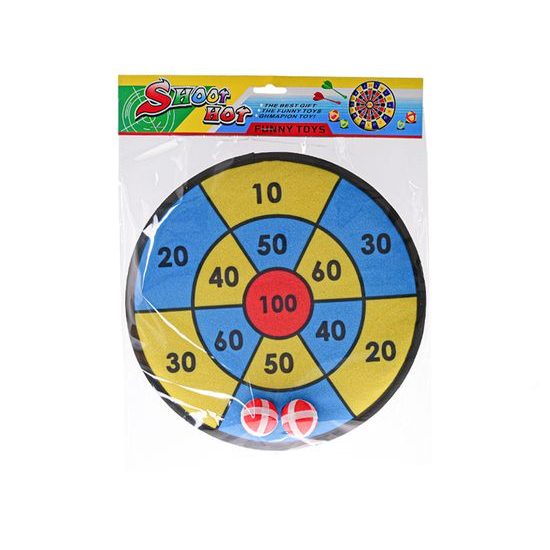 Terč na suchý zip 29cm +2ks míčky v sáčku