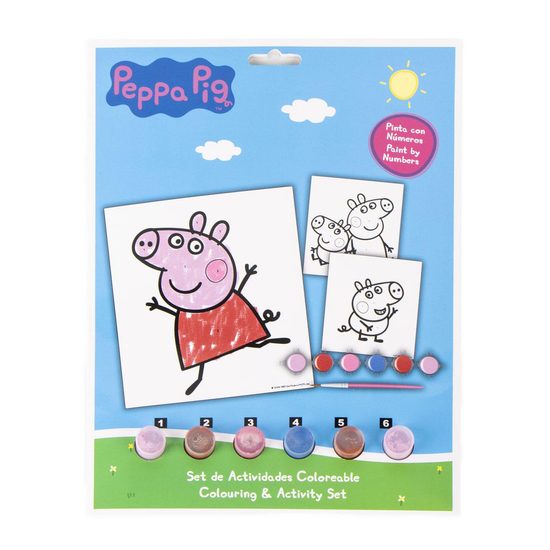 Omalovánková sada s čísly Peppa Pig