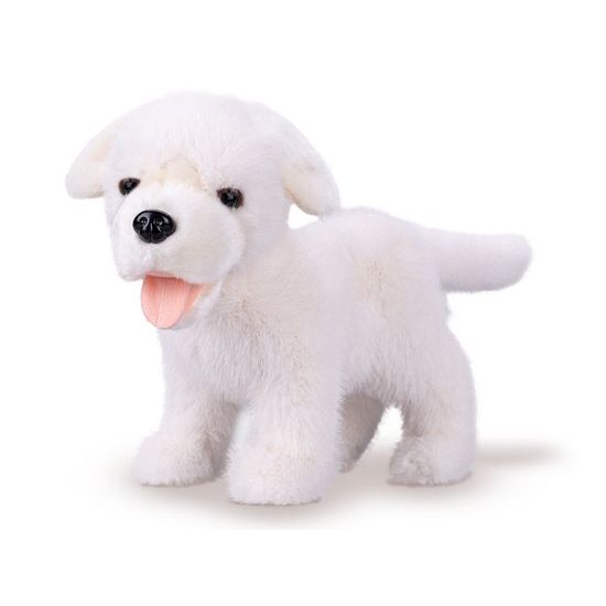 Labrador plyšový 23cm stojící bílý 0m+
