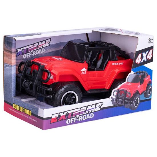 Auto terénní 22cm na setrvačník 3barvy v krabičce