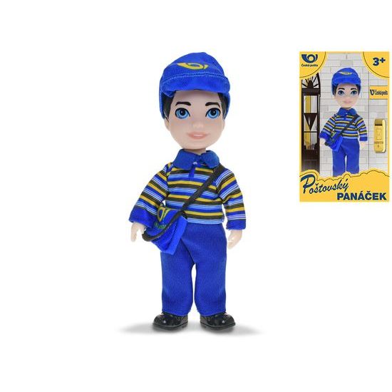 Panáček pošťák 17cm v krabičce