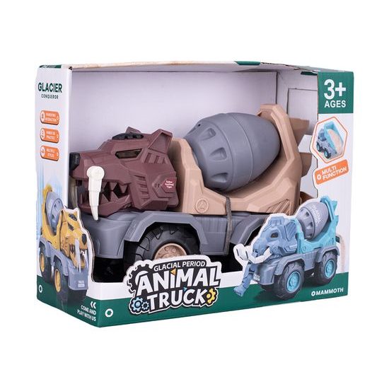 Auto stavební míchačka/šavlozubý tygr 24cm pohyblivé části 2barvy v krabičce
