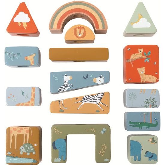 2Kids Toys Nasazování kostek Safari