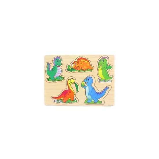Dřevěná vkládačka dinosauři 29x21cm