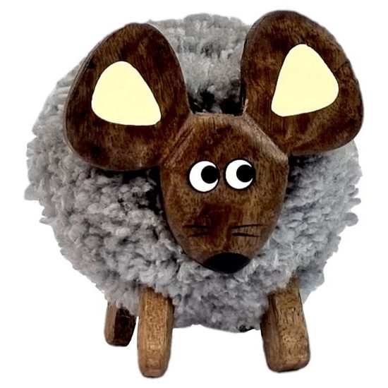 2Kids Toys Dřevěná figurka XL pompon Myš