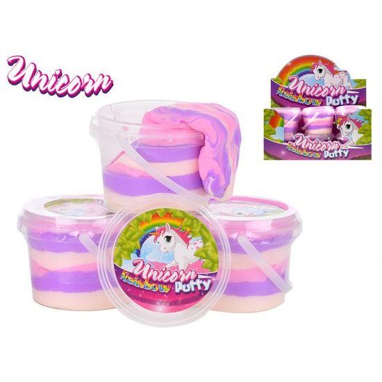 Unicorn hmota skákající 110gr jednorožec duhová v kelímku 12ks v DBX