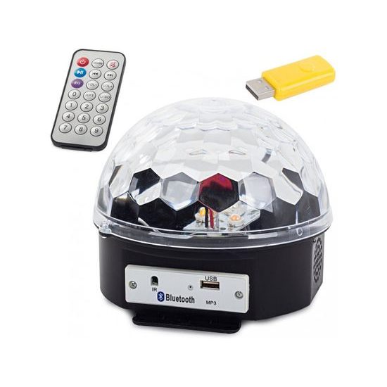 Magická disko koule s MP3 přehrávačem a Bluetooth připojením