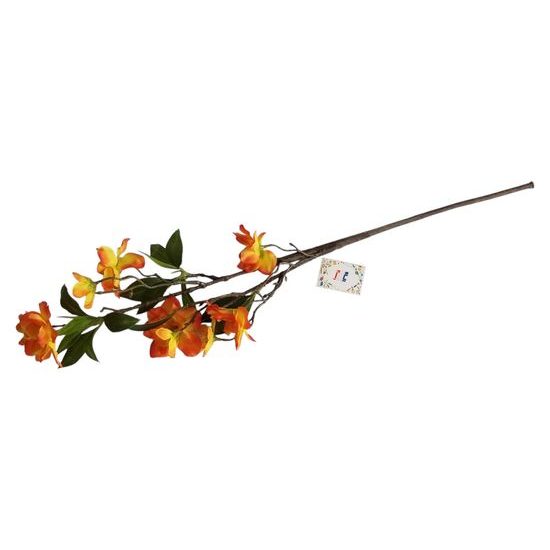 Broskev větev umělá 84cm, 27 květů