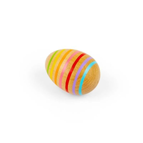 Bigjigs Toys Dřevěné hudební vejce pruhované