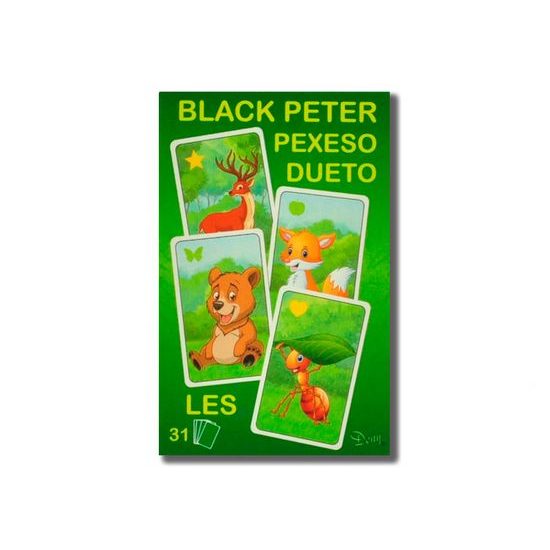 Černý Petr/Pexeso/Dueto les 3v1 7x10,5x1,5cm 31ks v krabičce