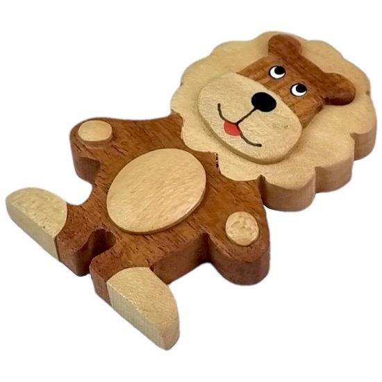 2Kids Toys Dřevěná magnetka velká Lev stojící
