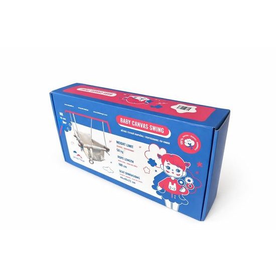 2Kids Toys Dětská textilní houpačka 100% bavlna béžová