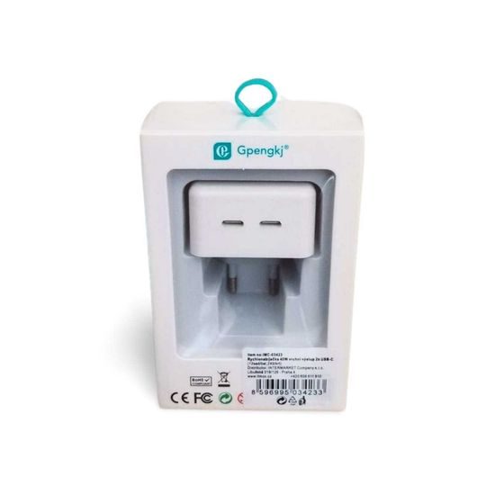 Rychlonabíječka 40W vrchní výstup 2x USB-C