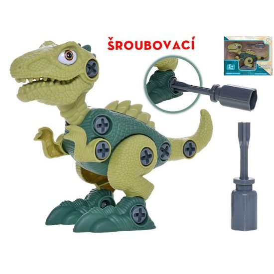 Dinosaurus stojící 21cm šroubovací v krabičce