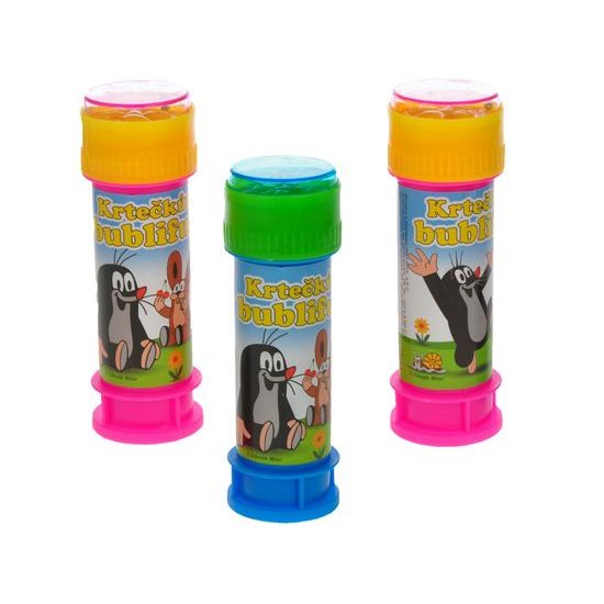 Krtečkův bublifuk 50ml 3druhy 2barvy 36ks v DBX
