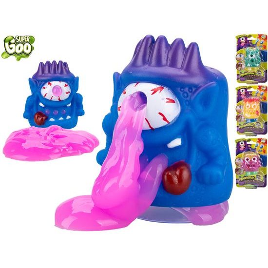 Super Goo Brainboooom příšerka 6cm se slizem 4druhy na kartě
