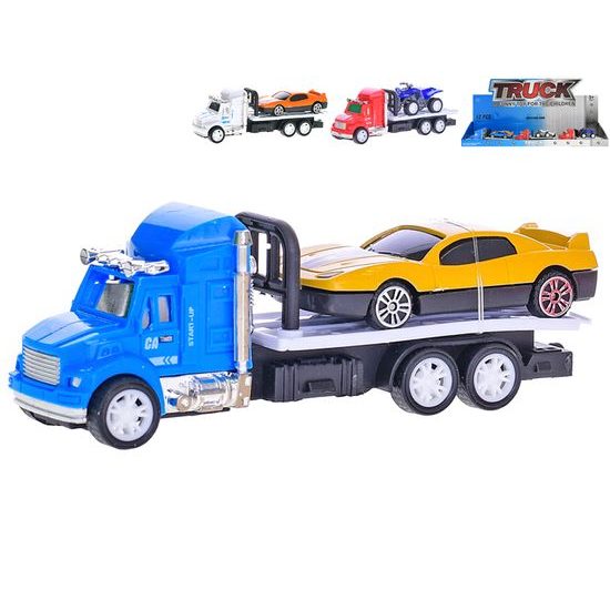 Nákladní auto 12,5cm na setrvačník s vozidlem 4-7,5cm 3barvy 12ks v DBX