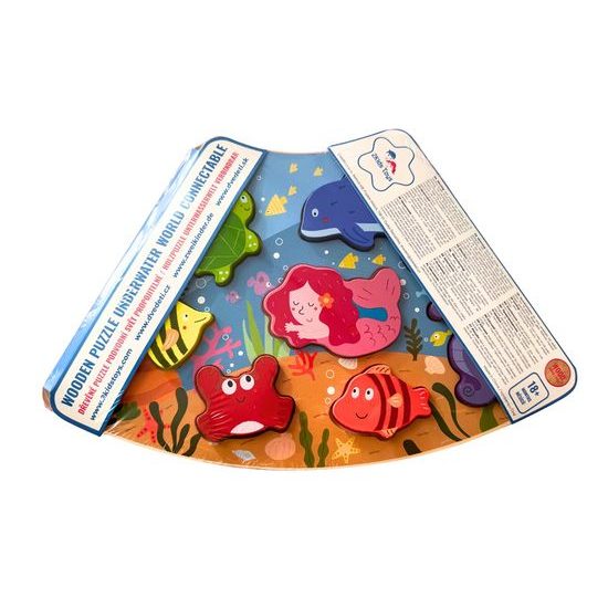 2Kids Toys Dřevěné puzzle Podvodní svět propojitelné