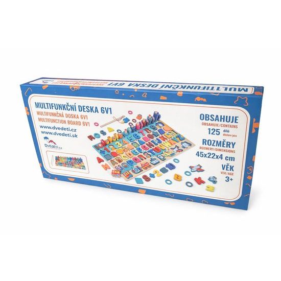 2Kids Toys Multifunkční deska vkládačka 6 v 1