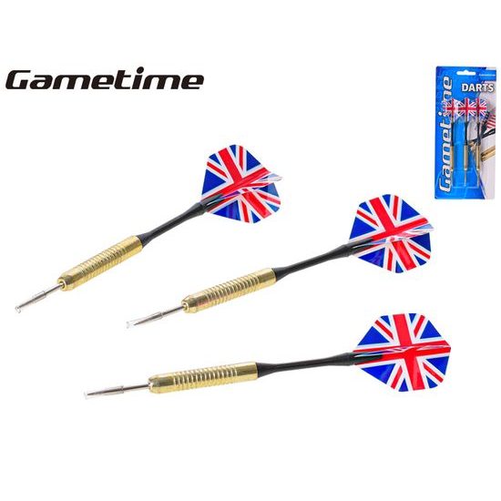 Gametime šipky kov 15cm 3ks na kartě