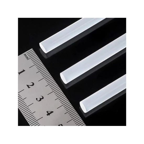 Silikonové tyčinky do mini tavné pistole 10ks (7mm x 18cm) - bílá