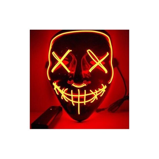 Děsivá LED světelná maska