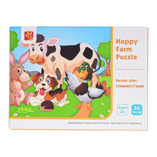 Puzzle dětské 25x17,5cm zvířátka 24dílků v krabičce