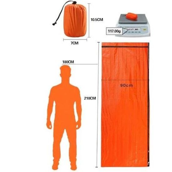 Nouzový outdoorový kempovací termální spací pytel - HOTBAG