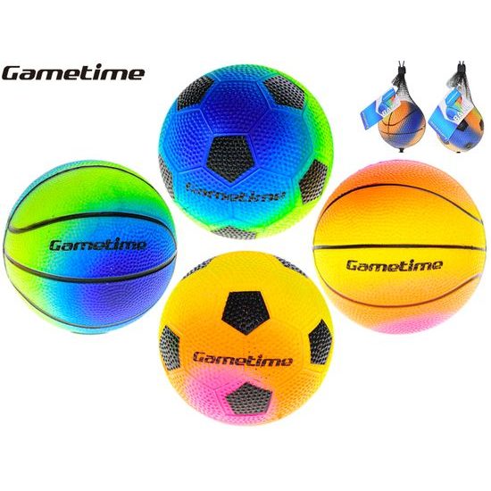 Gametime míček duhový 10cm 2druhy 3barvy v síťce