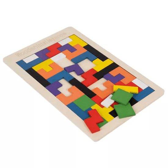 Dřevěné logické puzzle