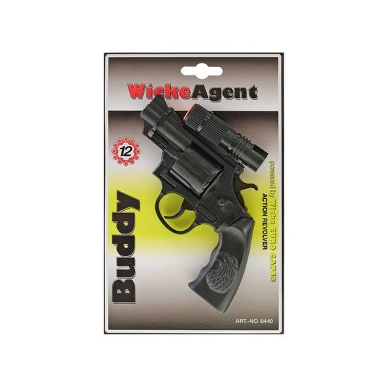 Kapslovka Buddy s tlumičem 23cm "12" na kartě