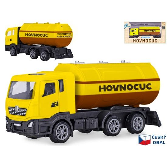 Hovnocuc 12cm kov zpětný chod v krabičce