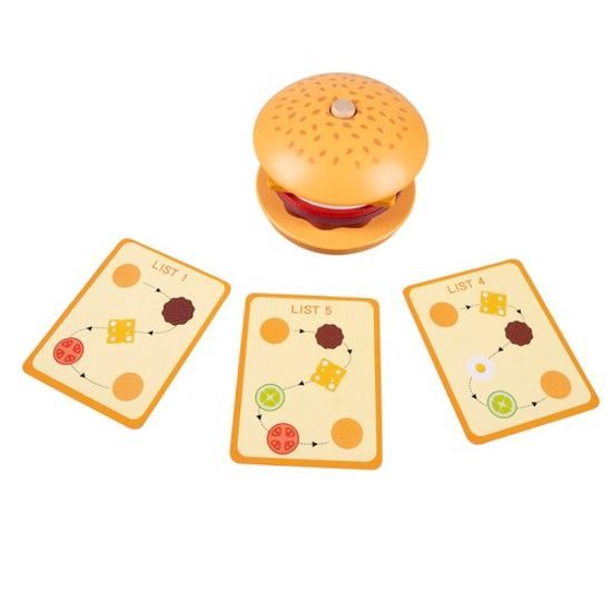 Dětský dřevěný hamburger