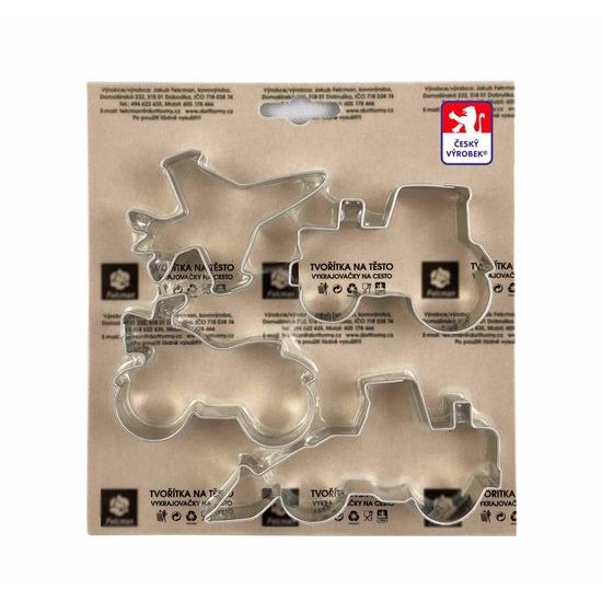 Sada Vykrajovátek 4KS - Fig. dopr.prostředky 80mm