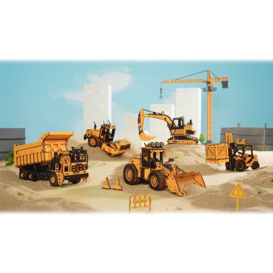 RoboTime 3D dřevěná mechanická skládačka Vysokozdvižný vozík