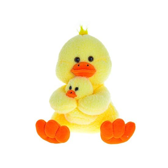 Zvířátko plyšové sedící 24cm s mládětem 12cm 5druhů v sáčku