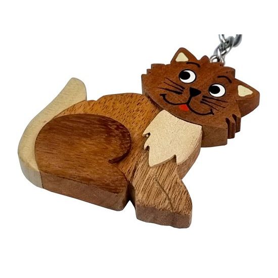 2Kids Toys Dřevěná klíčenka velká Kočka
