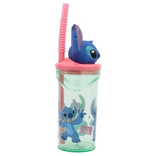 Kelímek s 3D figurkou360 ml s motivem květin - Stitch