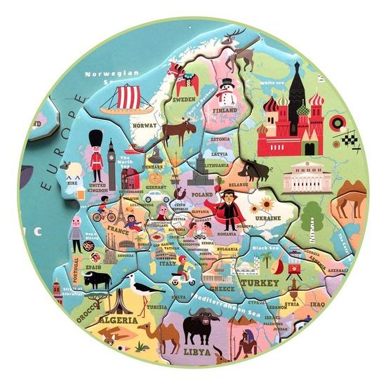 Vilac Magnetická mapa světa Ingela