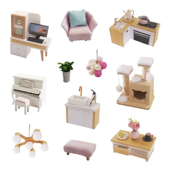 2Kids Toys miniatura domečku Dům barevné glazury