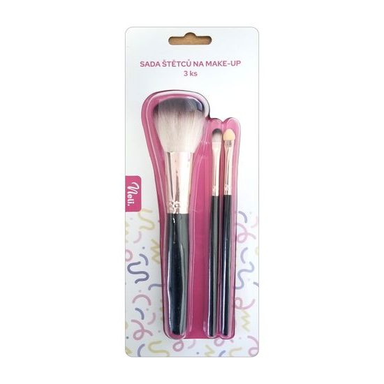 Neli Štětec na makeup sada 3ks 17,3-15,5-16cm