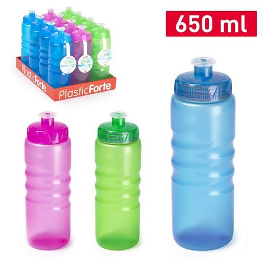 PF Plastová láhev na vodu 650ml - barevná