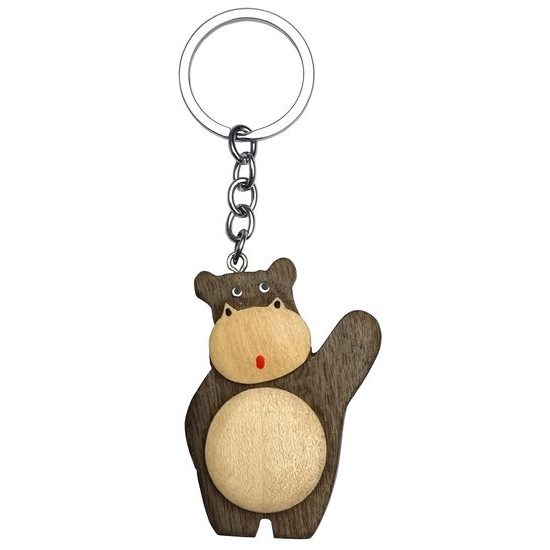 2Kids Toys Dřevěná klíčenka velká Hroch stojící
