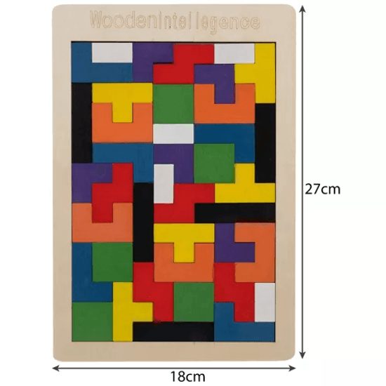 Dřevěné logické puzzle