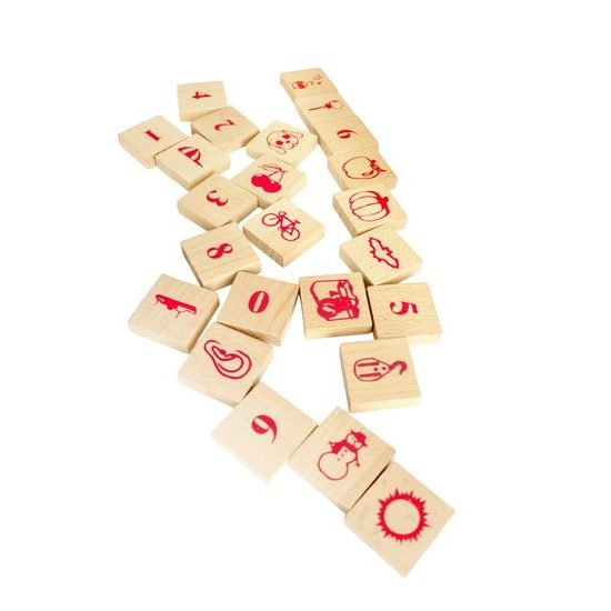 2Kids Toys Kostky přírodní XL 220 ks