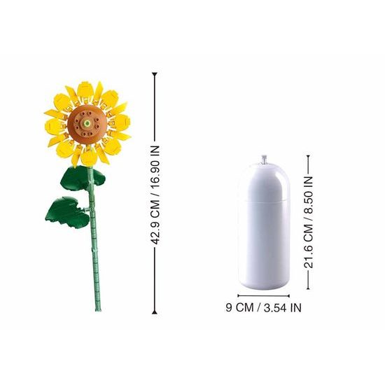 Sluban Flowers M38-B1101-10 Slunečnice ve váze