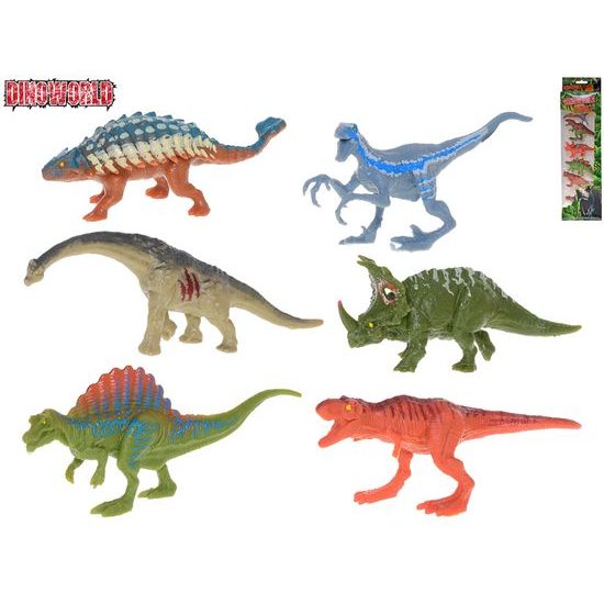 Dinoworld dinosauři 9cm 2druhy 6ks v krabičce