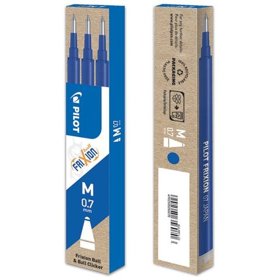 Náplň PILOT Frixion 0,7 mm, 3 ks - modrá 2067-003